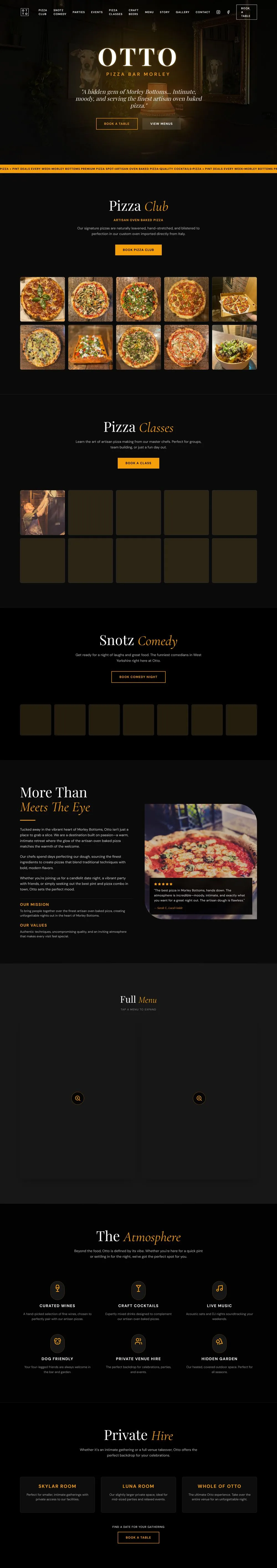 Otto Pizza Bar — full site